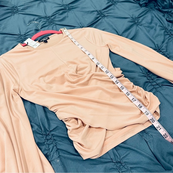 Express Soft Pink Ruched Blouse - Picture 5 of 7